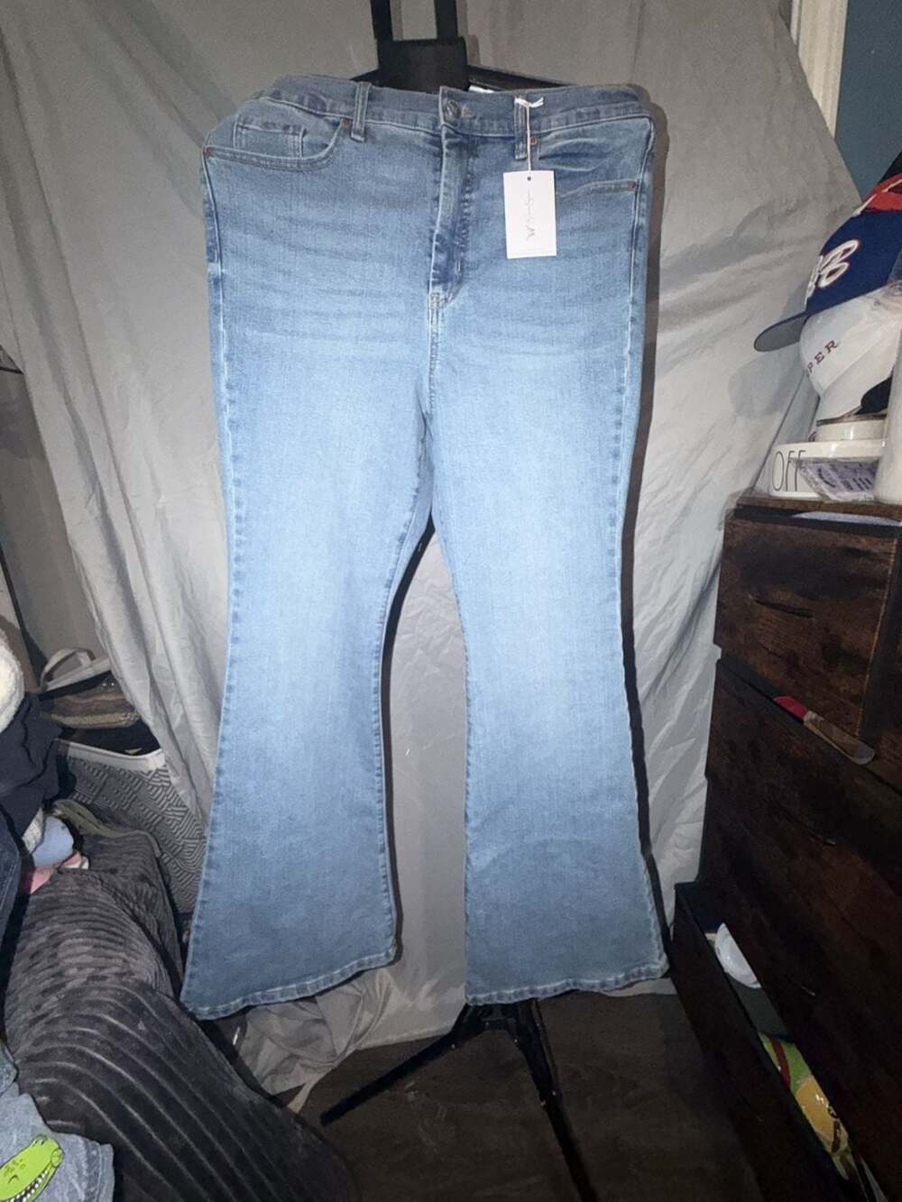 Jessica Simpson Daisy Flare Jeans Size 16 Medium Wash